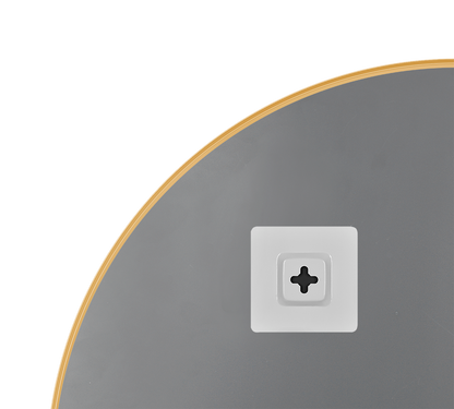 Britta mirror Ø110 cm gold