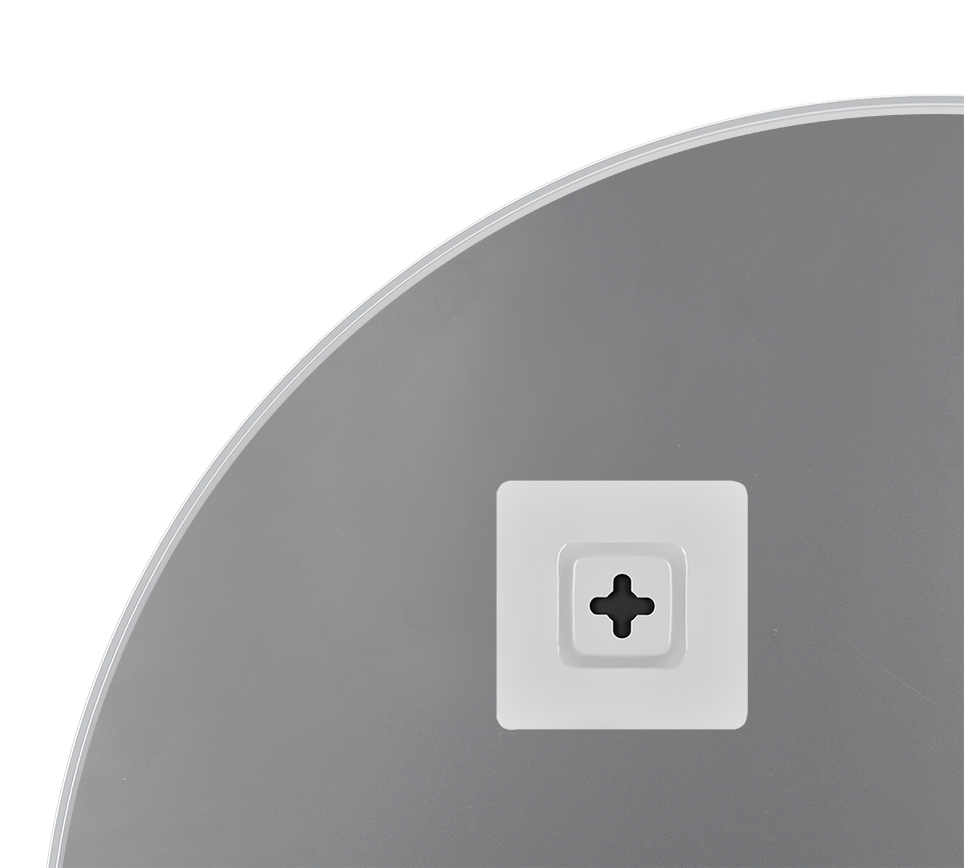 Britta mirror Ø110 cm silver