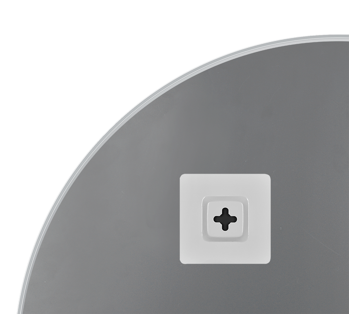 Britta mirror Ø110 cm silver