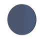 Britta mirror Ø80 cm black with blue mirror glass
