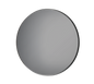 Britta mirror Ø80 cm black with grey mirror glass