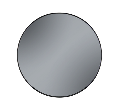 Britta mirror Ø80 cm black with grey mirror glass