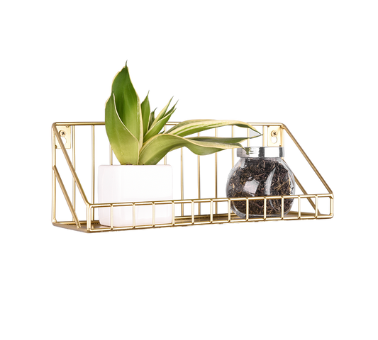 Fiona shelf 30 x 11 x 11 cm gold — 1460179