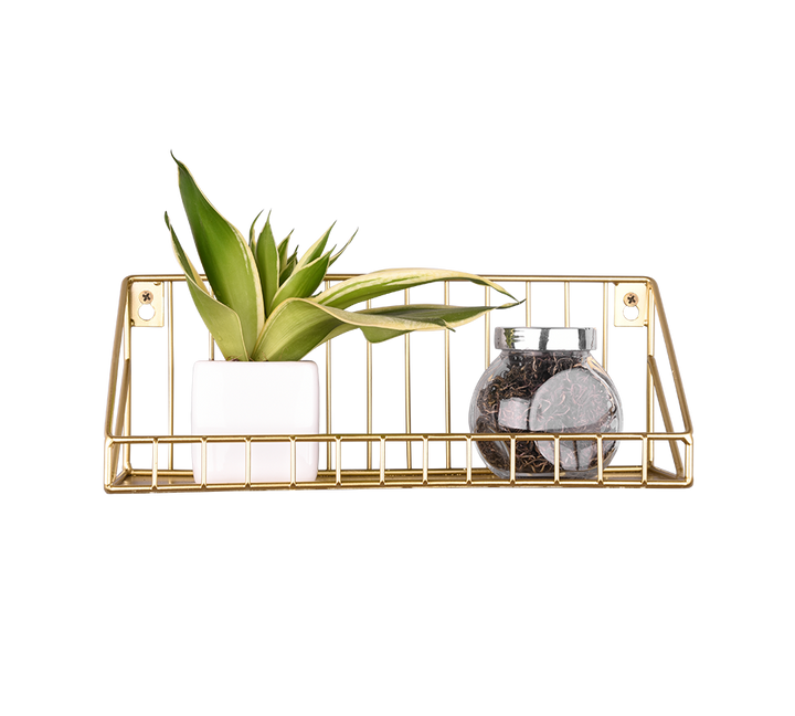 Fiona shelf 30 x 11 x 11 cm gold — 1460179