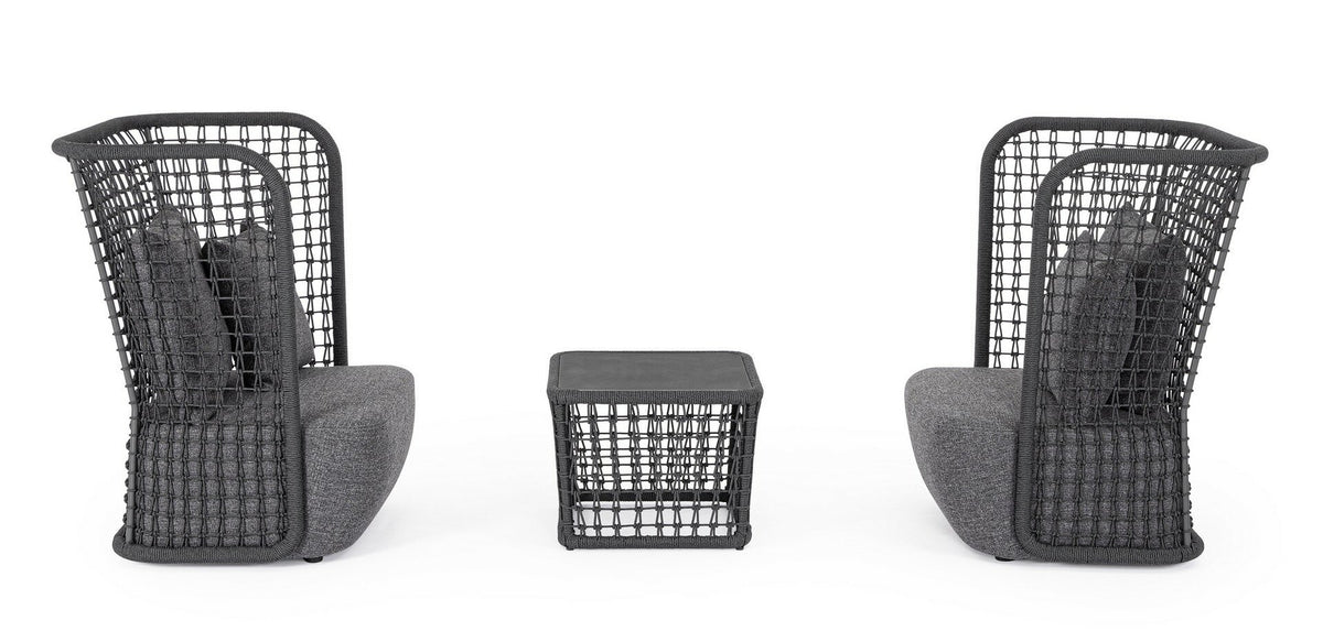 Bizzotto Kollar Charcoal Coffee Table 60X60 — Bizzotto