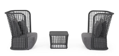 Bizzotto Kollar Charcoal Coffee Table 60X60 — Bizzotto