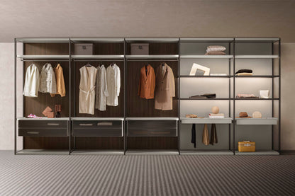 Pianca Teatro Wood-Back Wardrobe Modules | Pianca