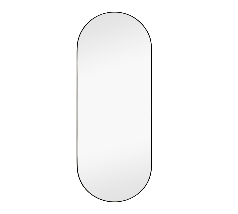 Josie mirror 30 x 70 cm black