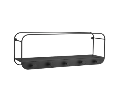 Linda wall shelves 50 x 18 x 15 cm black