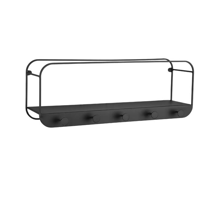 Linda wall shelves 50 x 18 x 15 cm black