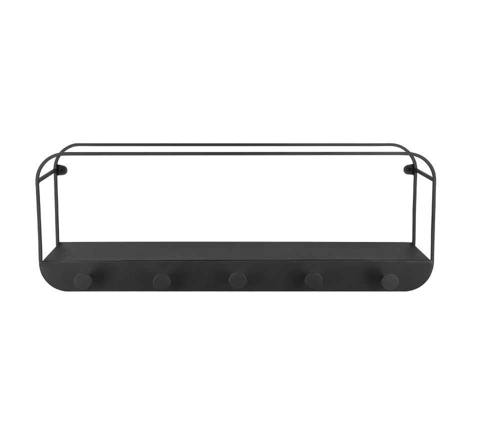 Linda wall shelves 50 x 18 x 15 cm black