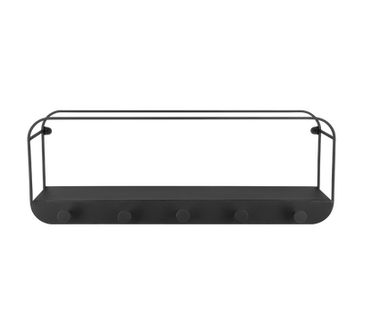 Linda wall shelves 50 x 18 x 15 cm black