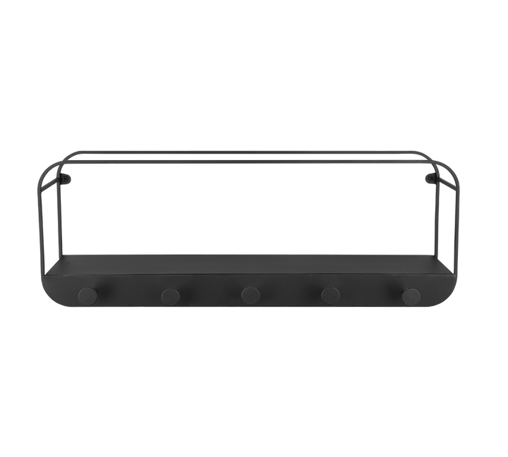 Linda wall shelves 50 x 18 x 15 cm black