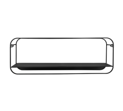 Linda wall shelves 50 x 18 x 15 cm black