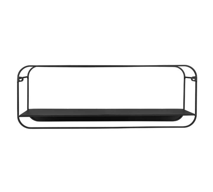 Linda wall shelves 50 x 18 x 15 cm black