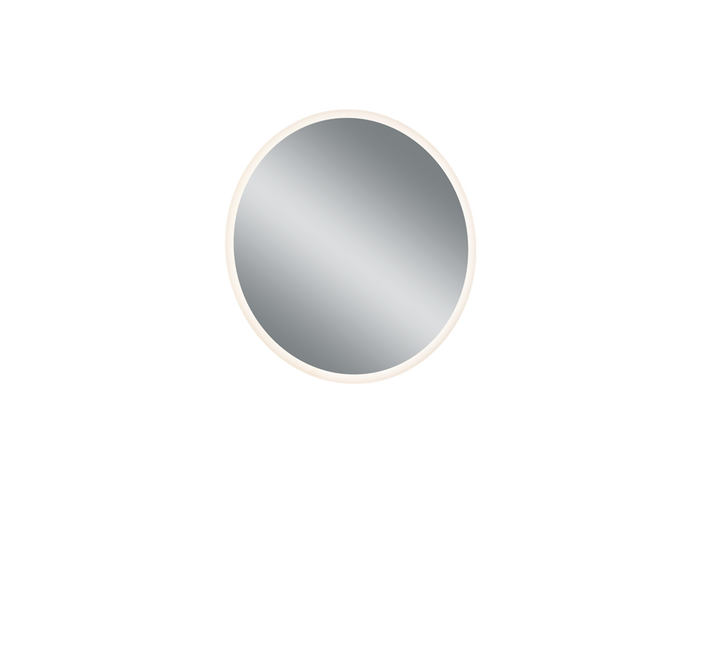 Aurora mirror 60 cm with LED-light mirror glass IP44