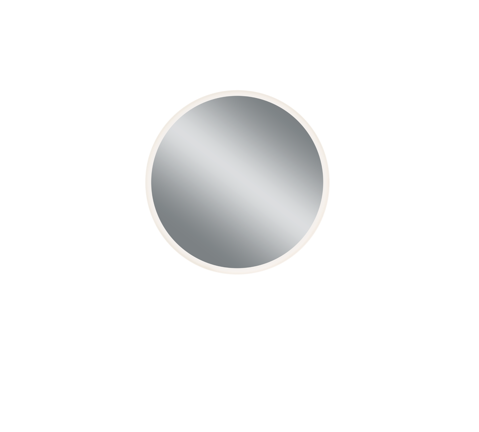 Aurora mirror 60 cm with LED-light mirror glass IP44