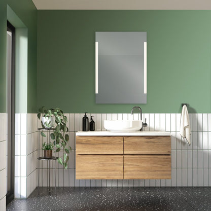 Lucia mirror 50 x 70 cm with LED-light mirror glass IP20