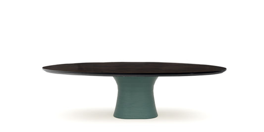 Devina Nais Dining Table Daytona - Monolith — manufacturer image, example finish and configuration