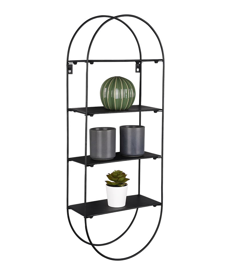 Nala wall shelf black