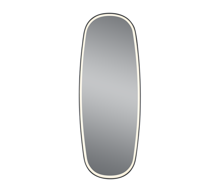 Diana mirror 60 x 160 cm black with LED-light IP44