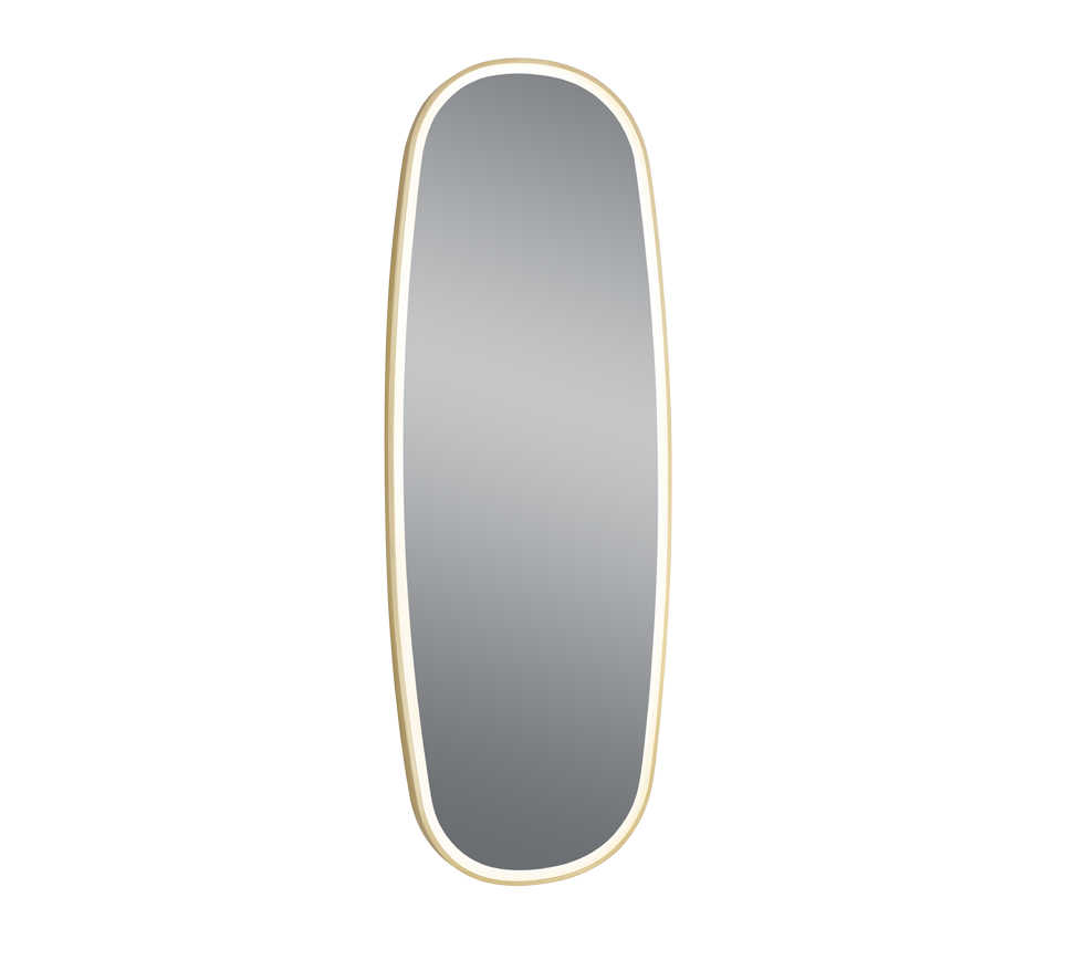 Diana mirror 60 x 160 cm gold with LED-light IP44