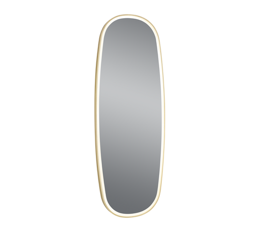 Diana mirror 60 x 160 cm gold with LED-light IP44
