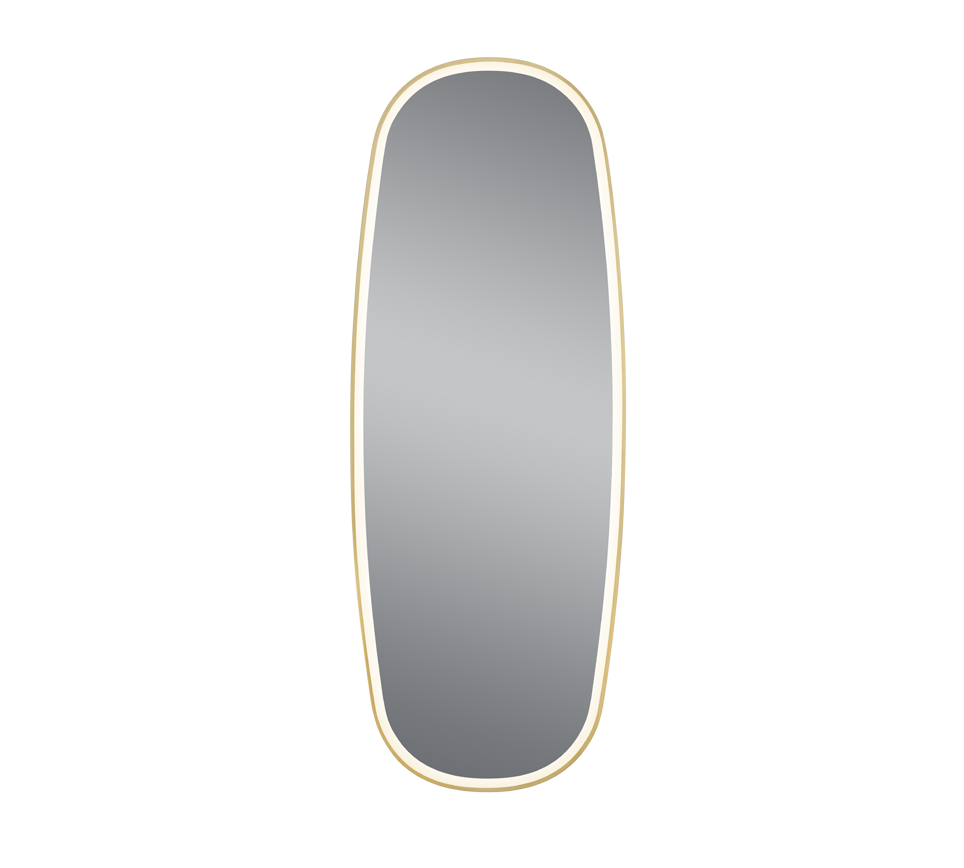 Diana mirror 60 x 160 cm gold with LED-light IP44
