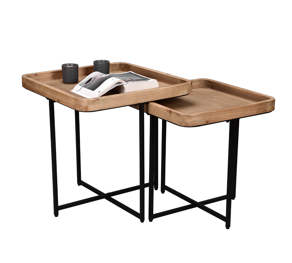 Jenny table 57 cm black/wood