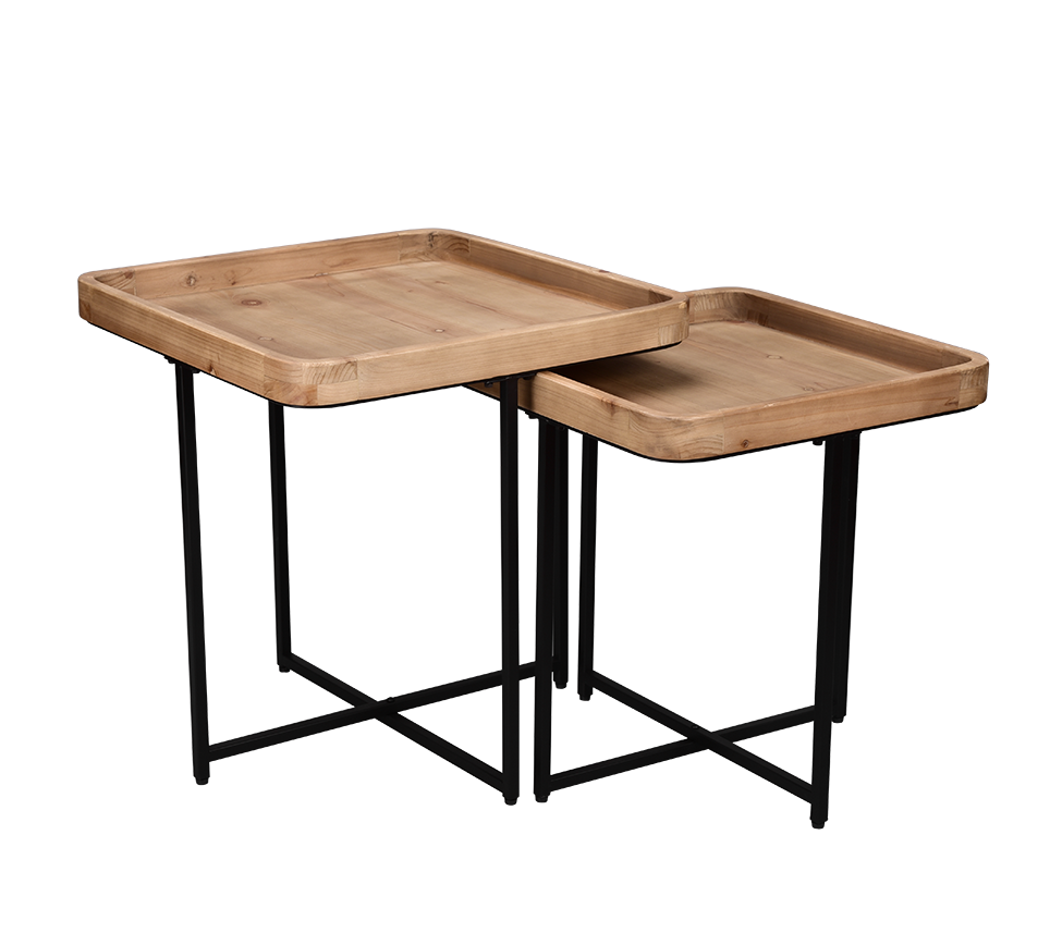 Jenny table 57 cm black/wood
