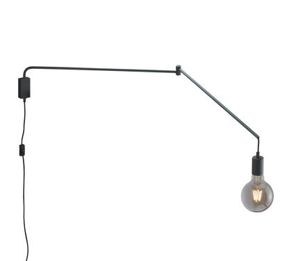 Line wall lamp E27 matt black — 200200132