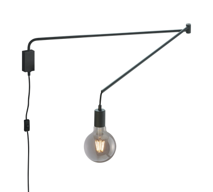 Line wall lamp E27 matt black — 200200132