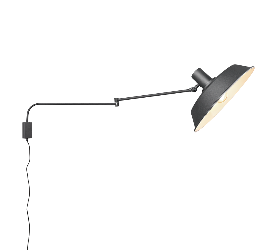 Bolder wall lamp E27 matt black — 200300132