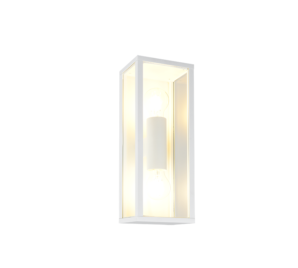 Garonne wall lamp 2xE27 matt white — 201860231