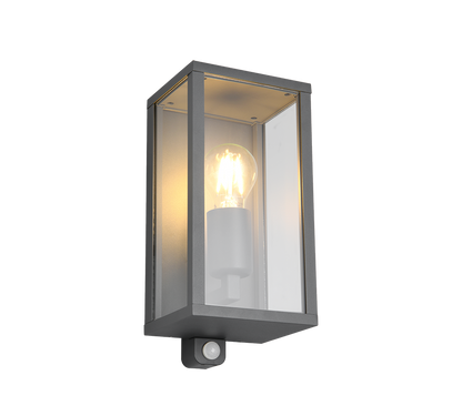 Garonne wall lamp E27 anthracite motion sensor — 201869142