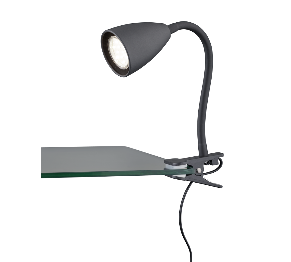 Wanda clamping lamp GU10 matt black — 202620132