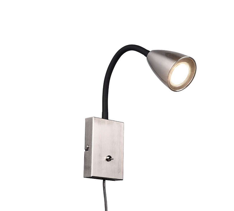 Wanda wall lamp GU10 brushed steel — 202670107