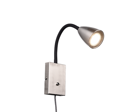 Wanda wall lamp GU10 brushed steel — 202670107