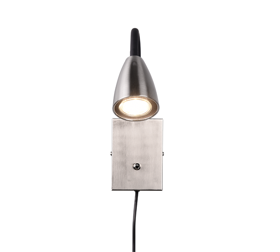 Wanda wall lamp GU10 brushed steel — 202670107