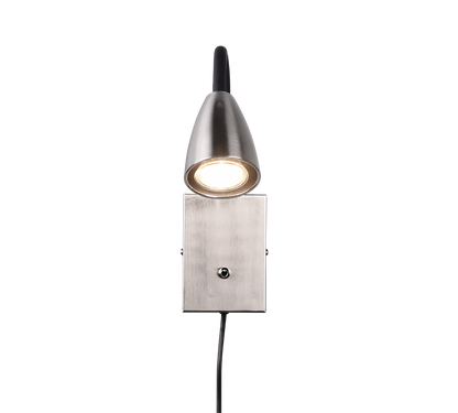 Wanda wall lamp GU10 brushed steel — 202670107
