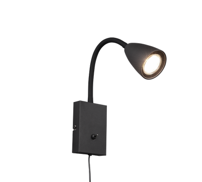 Wanda wall lamp GU10 matt black — 202670132