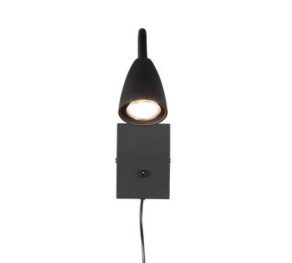 Wanda wall lamp GU10 matt black — 202670132