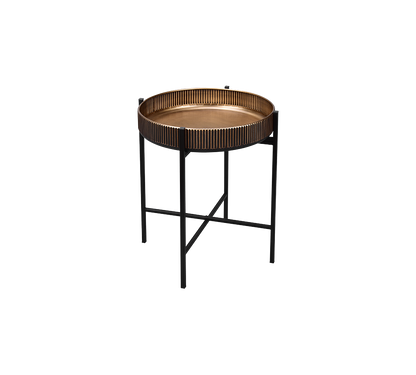 Jane table Ø42 cm black/gold