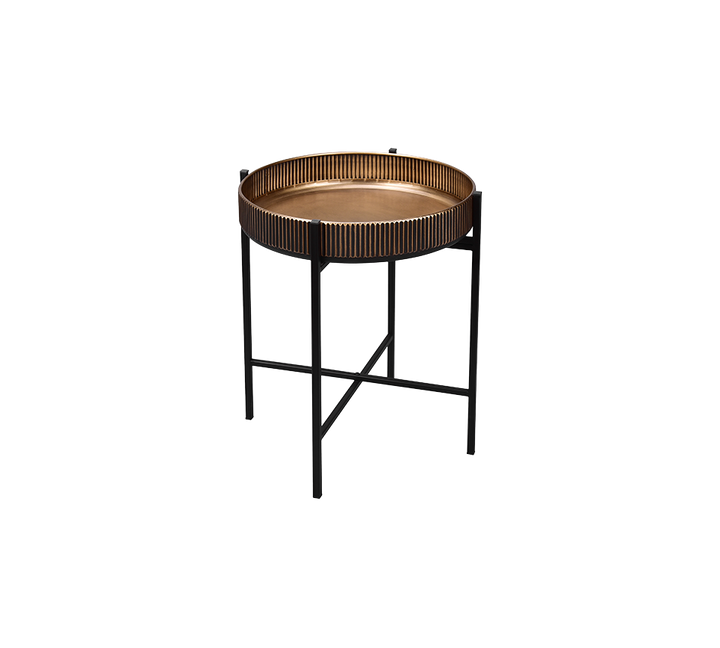 Jane table Ø42 cm black/gold