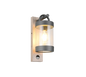 Sambesi wall lamp E27 anthracite/wood motion sensor — 204169135