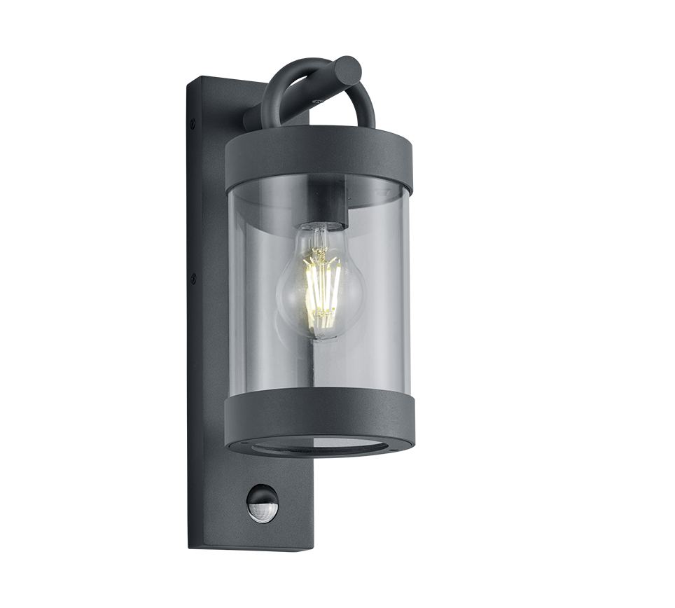 Sambesi wall lamp E27 anthracite motion sensor — 204169142