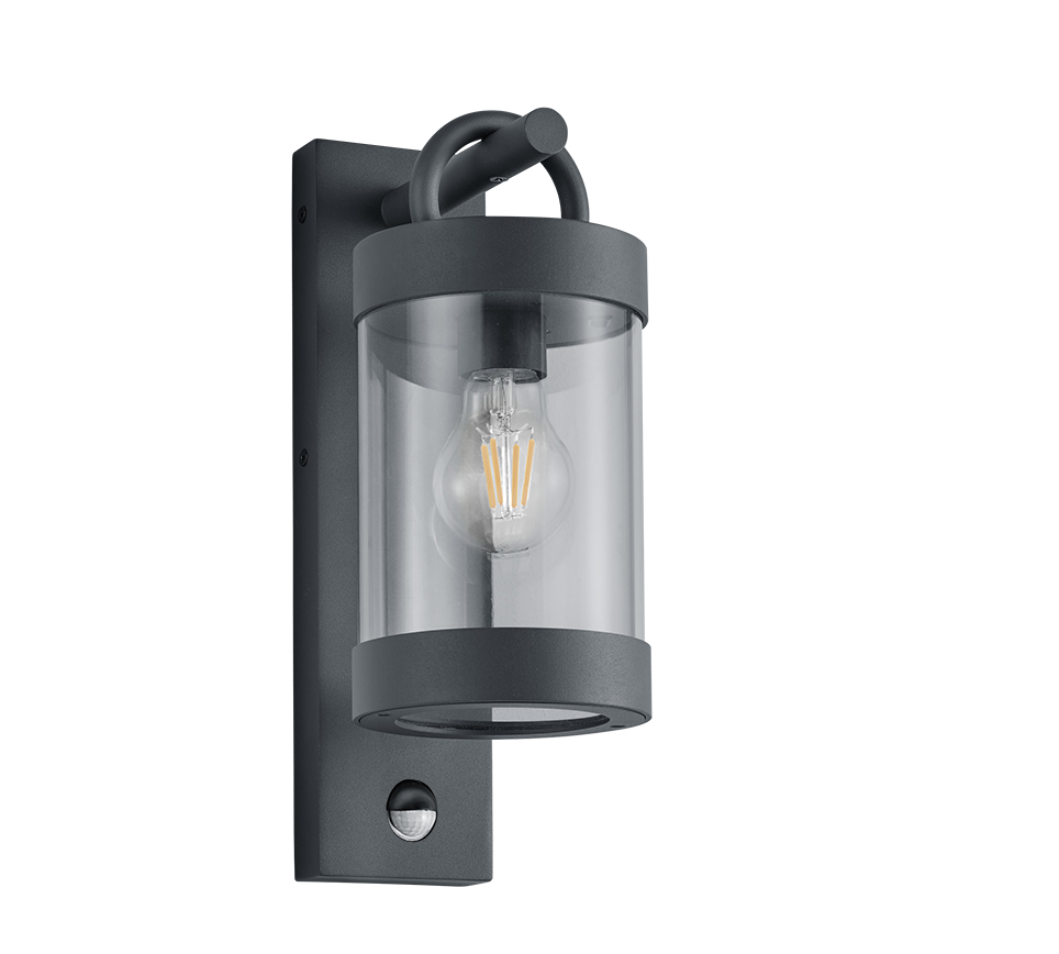 Sambesi wall lamp E27 anthracite motion sensor — 204169142