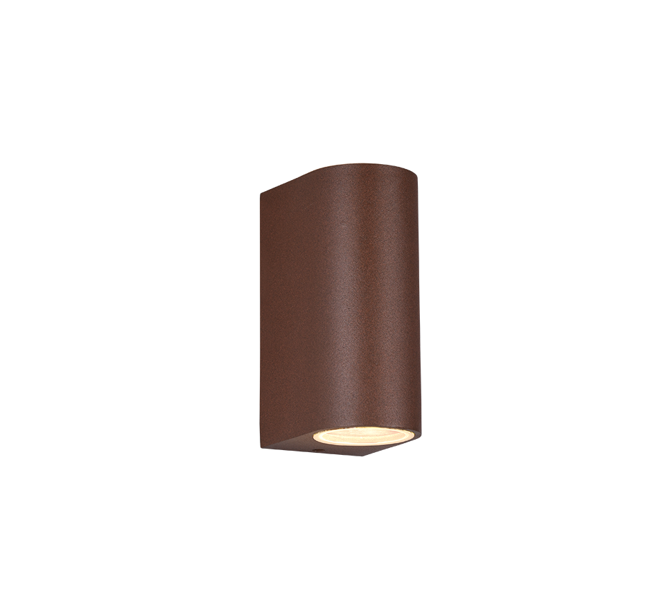 Roya wall lamp 2xGU10 rustic round — 204260224