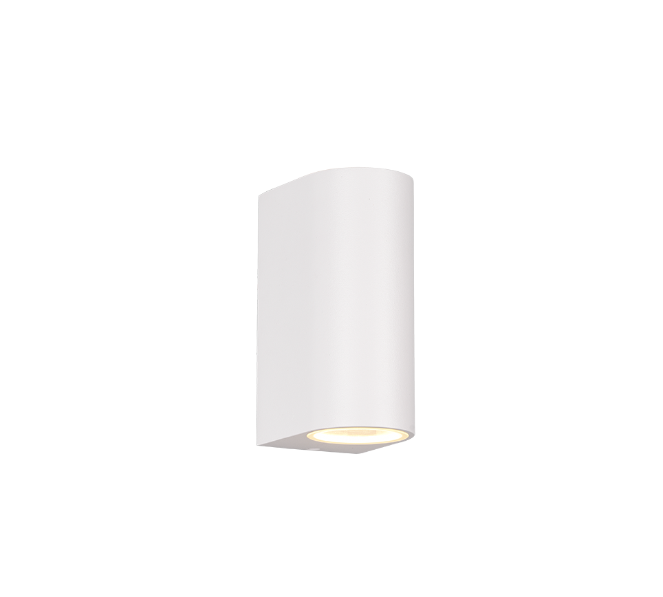 Roya wall lamp 2xGU10 matt white round — 204260231