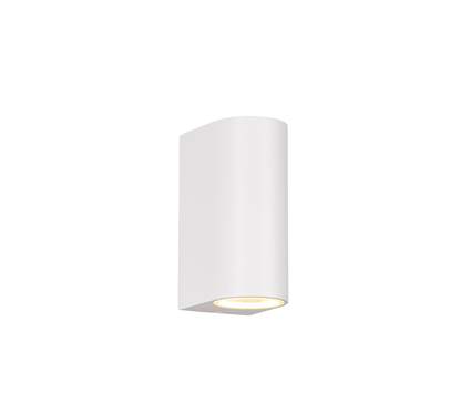 Roya wall lamp 2xGU10 matt white round — 204260231